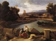 Landscape with Saint Matthew and the Angel, POUSSIN, Nicolas